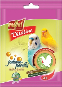 Vitaline Подкормка йодовые жемчужины для волнистых попугаев